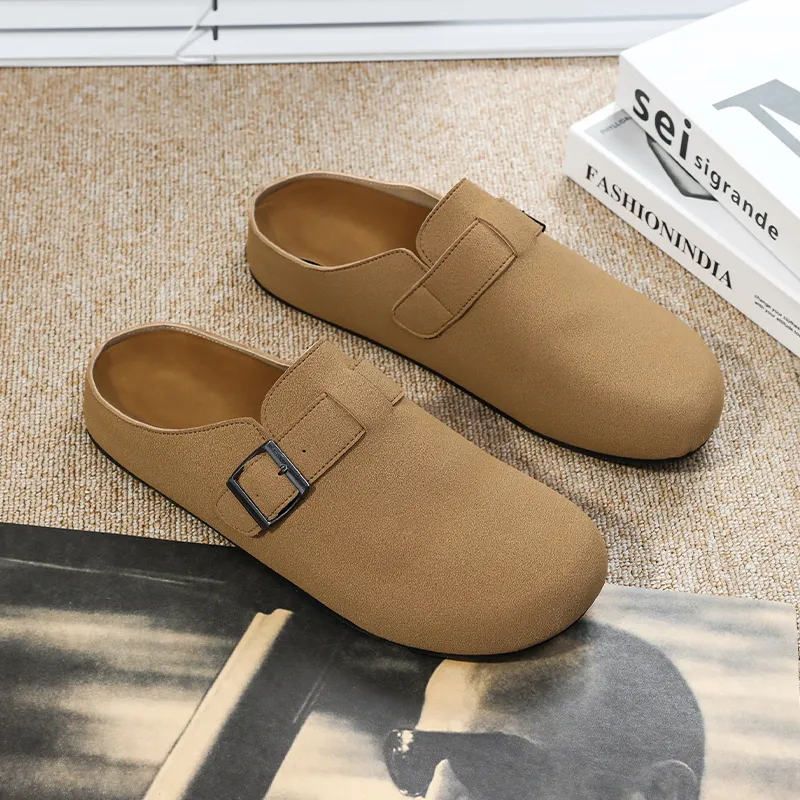 EASTERN CAMEL Closed Toe Slippers Men's-15