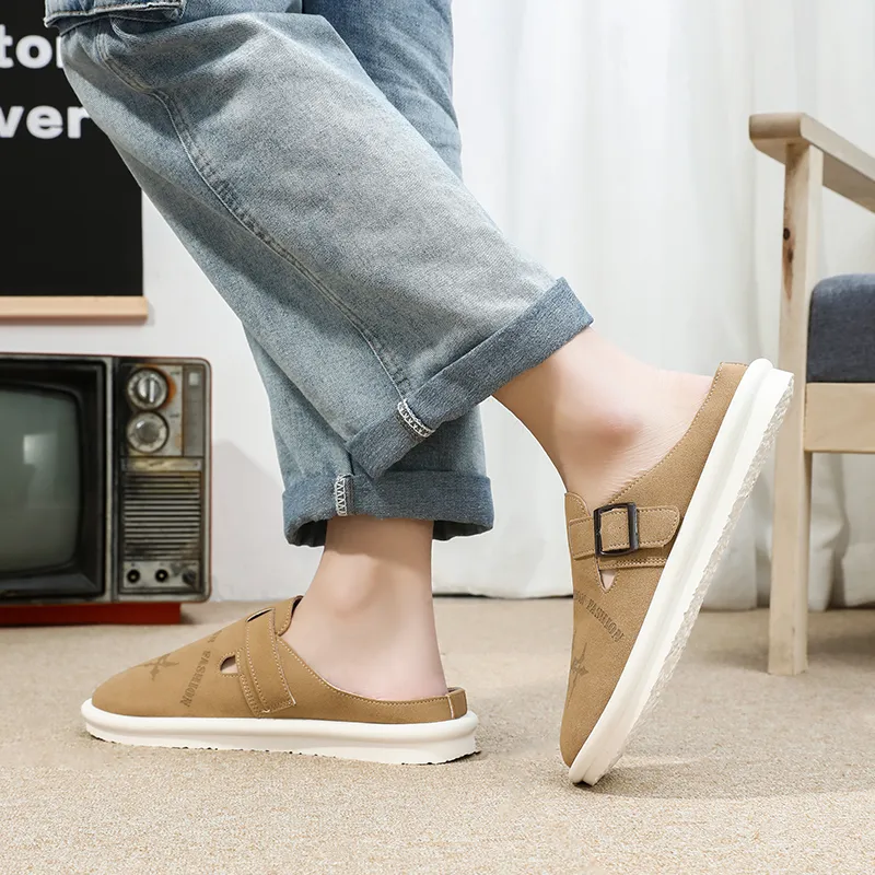 EASTERN CAMEL Slip Resistant Closed Toe Slippers Men's-6