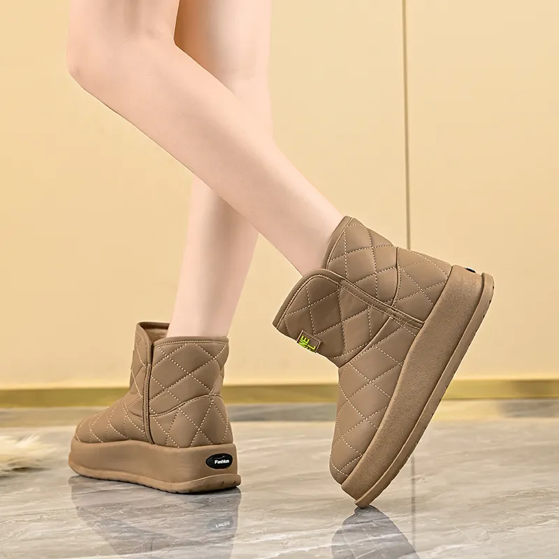 EASTERN CAMEL Thermal Abrasion Resistant Cushioning Short Snow Boots Women's-10