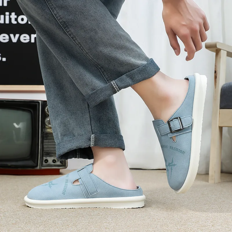 EASTERN CAMEL Slip Resistant Closed Toe Slippers Men's-19