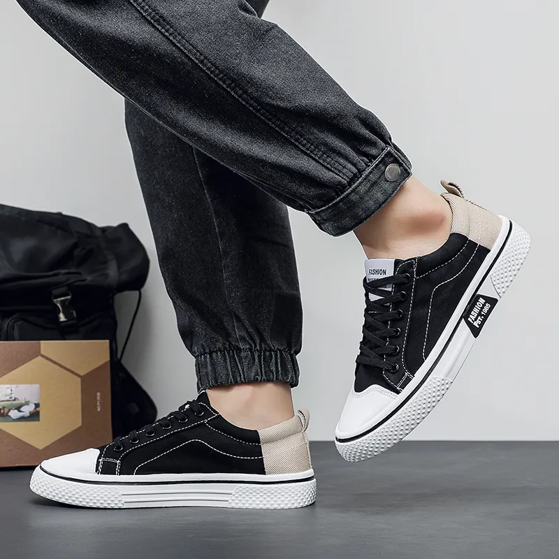 EASTERN CAMEL Skateboard Shoes Men Low Top Black-2
