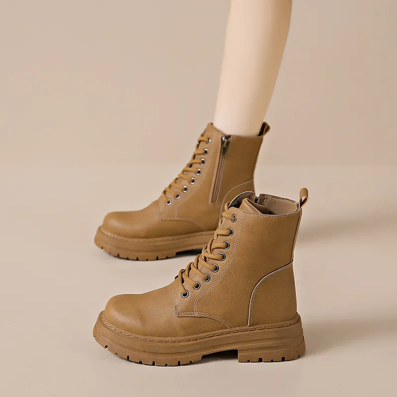 EASTERN CAMEL Short Martin Boot Women's-3