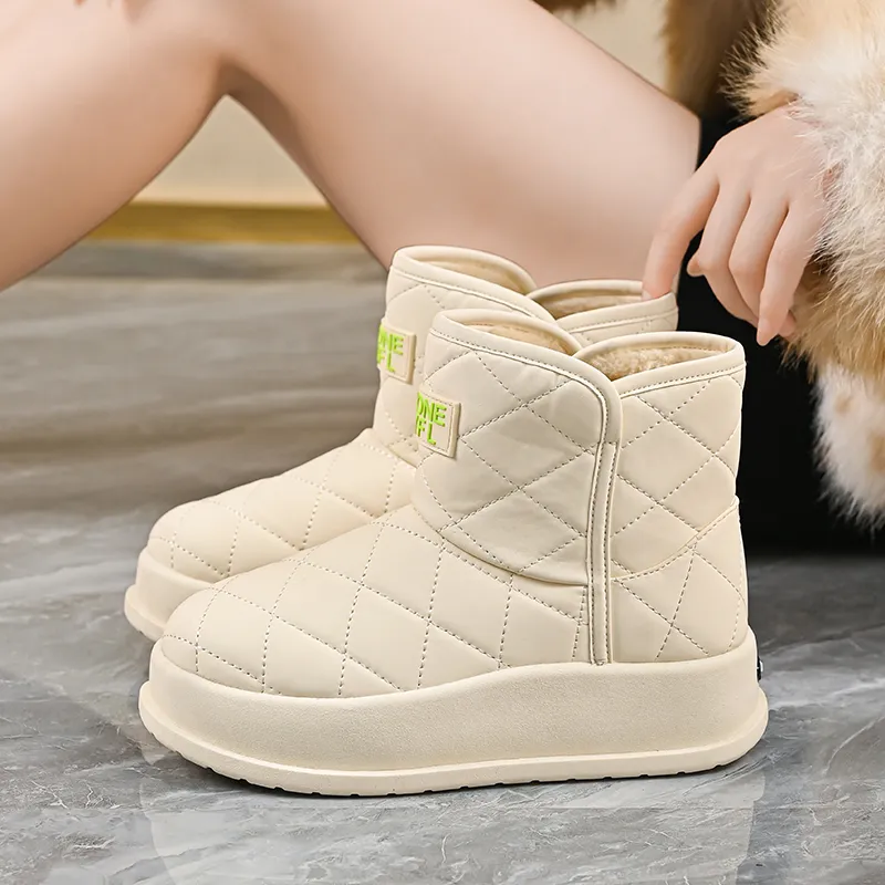 EASTERN CAMEL Thermal Abrasion Resistant Cushioning Short Snow Boots Women's-16