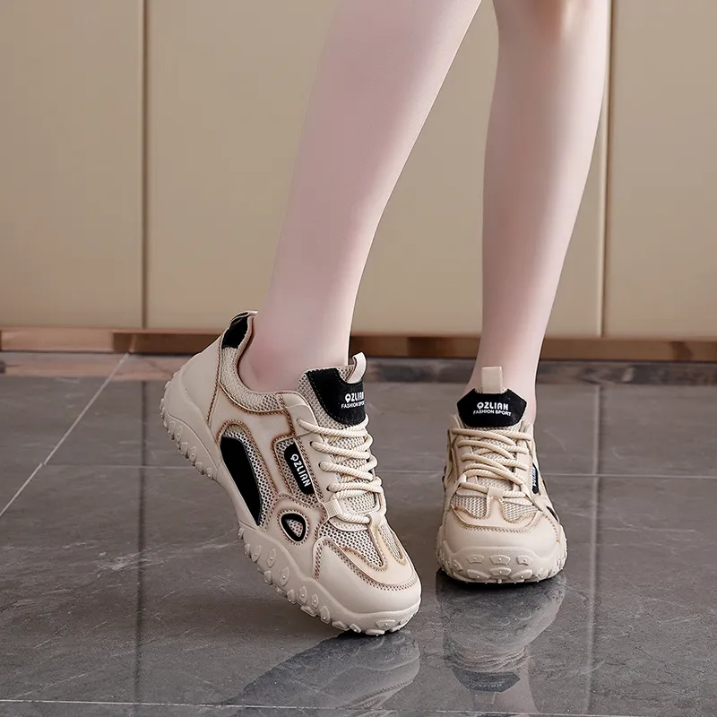 EASTERN CAMEL Casual Shoes Women's Low Top Beige/Beige Khaki/Beige Black-11