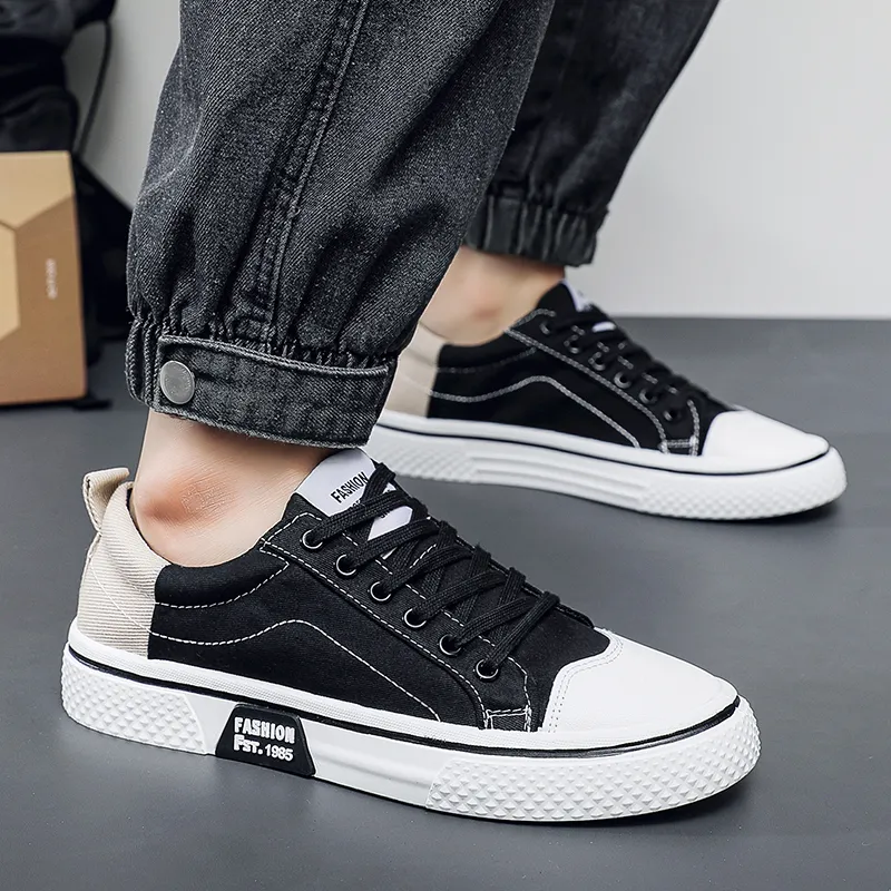 EASTERN CAMEL Skateboard Shoes Men Low Top Black-4