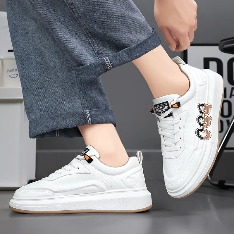 EASTERN CAMEL Breathable Height Increase Low Top Skateboard Shoes Men's-3