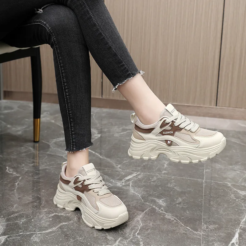 EASTERN CAMEL Low Top Chunky Sneakers Women's-10