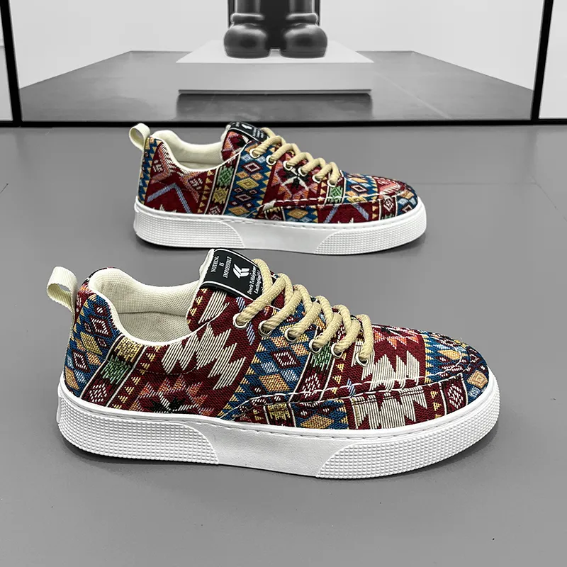 EASTERN CAMEL Slip Resistant Low Top Skateboard Shoes Men's Blue-8