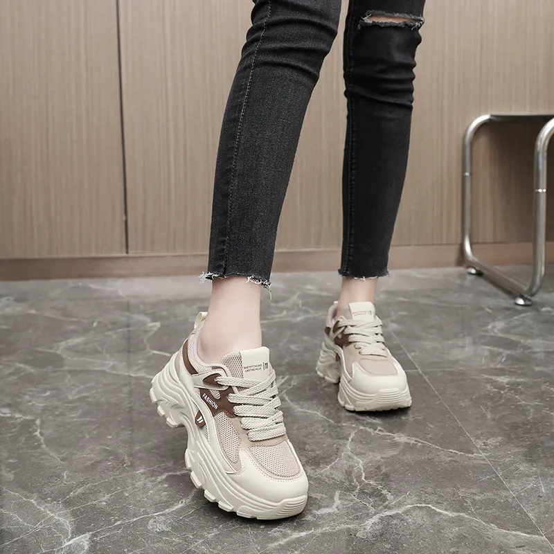 EASTERN CAMEL Low Top Chunky Sneakers Women's-9