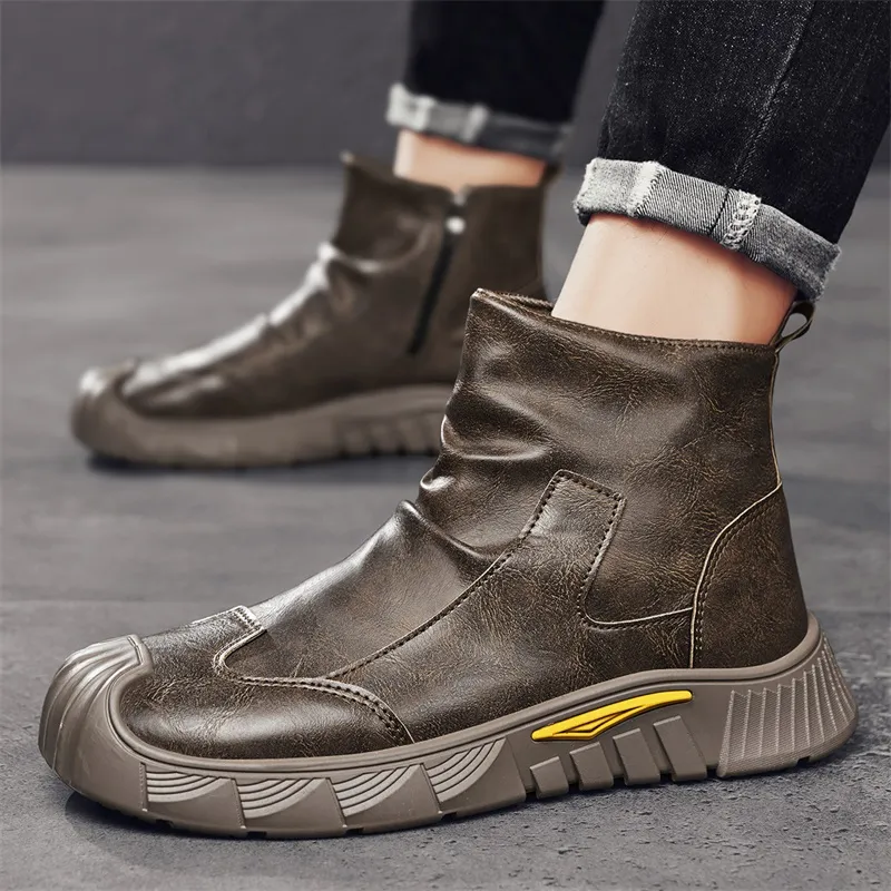 EASTERN CAMEL Ankle Boots Men's-9