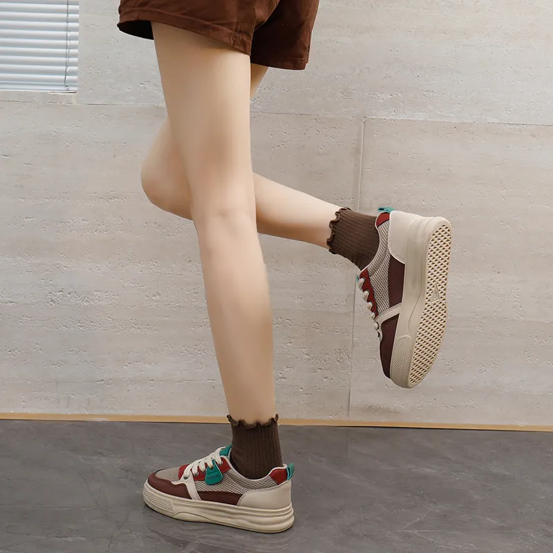 EASTERN CAMEL Skateboard Shoes Women's Low Top-9
