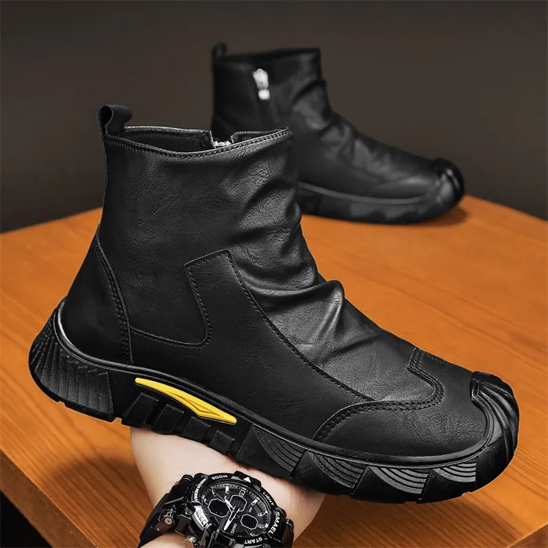 EASTERN CAMEL Ankle Boots Men's-1