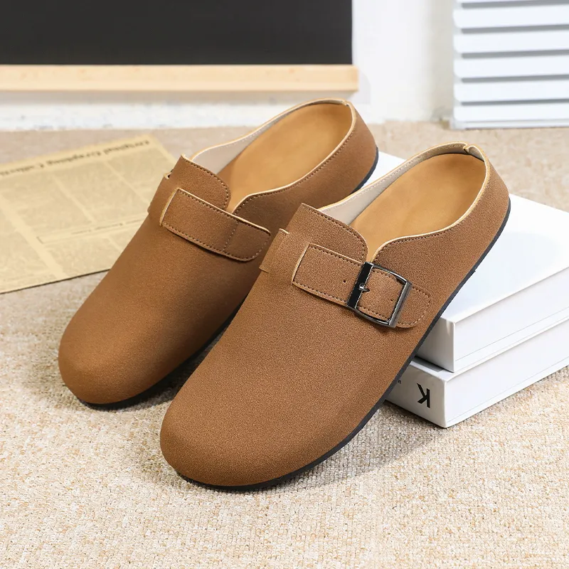 EASTERN CAMEL Closed Toe Slippers Men's-12