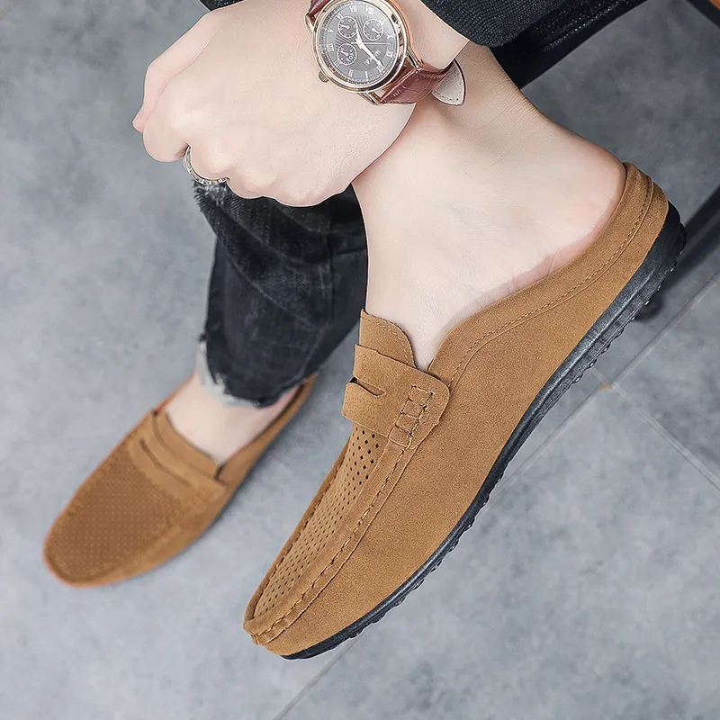 EASTERN CAMEL Closed Toe Slippers Men's Brown-1