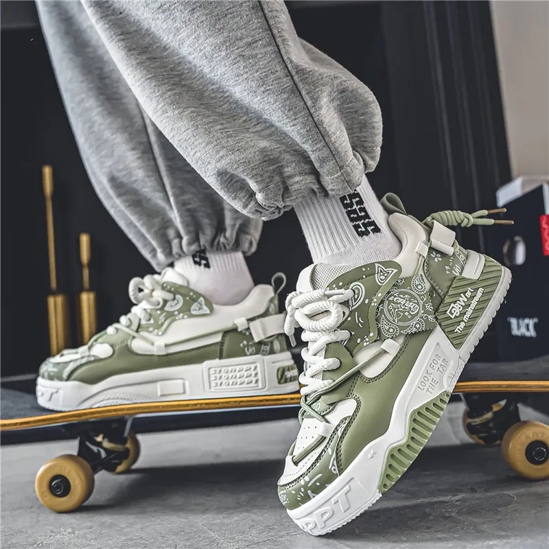 EASTERN CAMEL Low Top Skateboard Shoes Men's-13