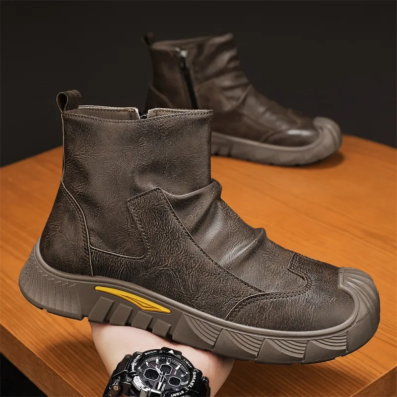 EASTERN CAMEL Ankle Boots Men's-7