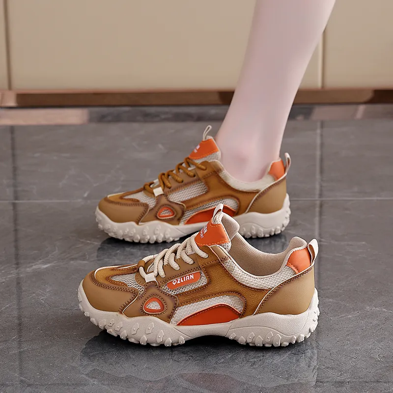 EASTERN CAMEL Casual Shoes Women's Low Top Beige/Beige Khaki/Beige Black-5