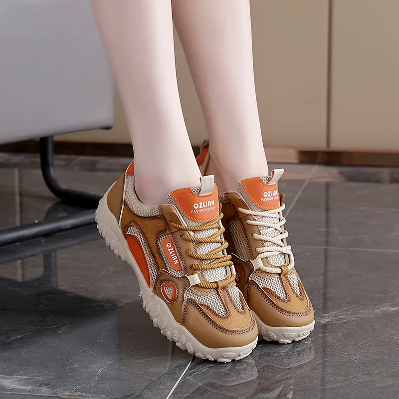EASTERN CAMEL Casual Shoes Women's Low Top Beige/Beige Khaki/Beige Black-6