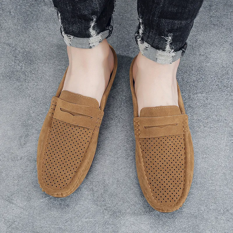 EASTERN CAMEL Closed Toe Slippers Men's Brown-2