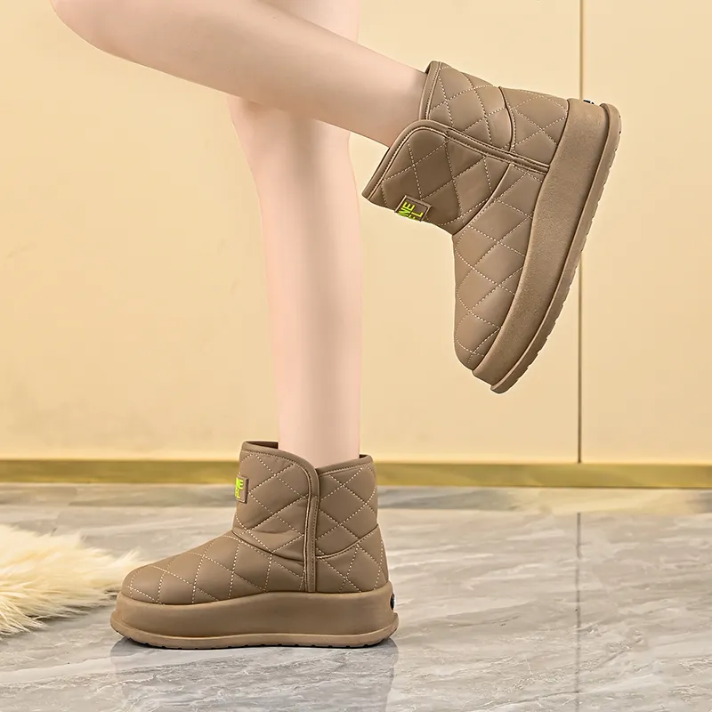 EASTERN CAMEL Thermal Abrasion Resistant Cushioning Short Snow Boots Women's-9