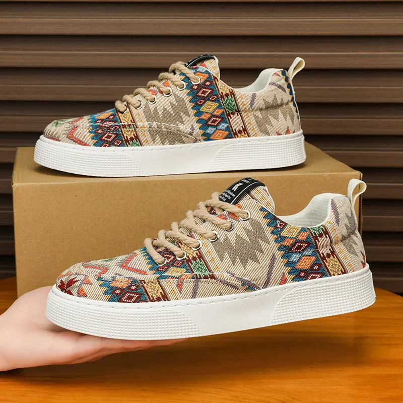 EASTERN CAMEL Slip Resistant Low Top Skateboard Shoes Men's Blue-12