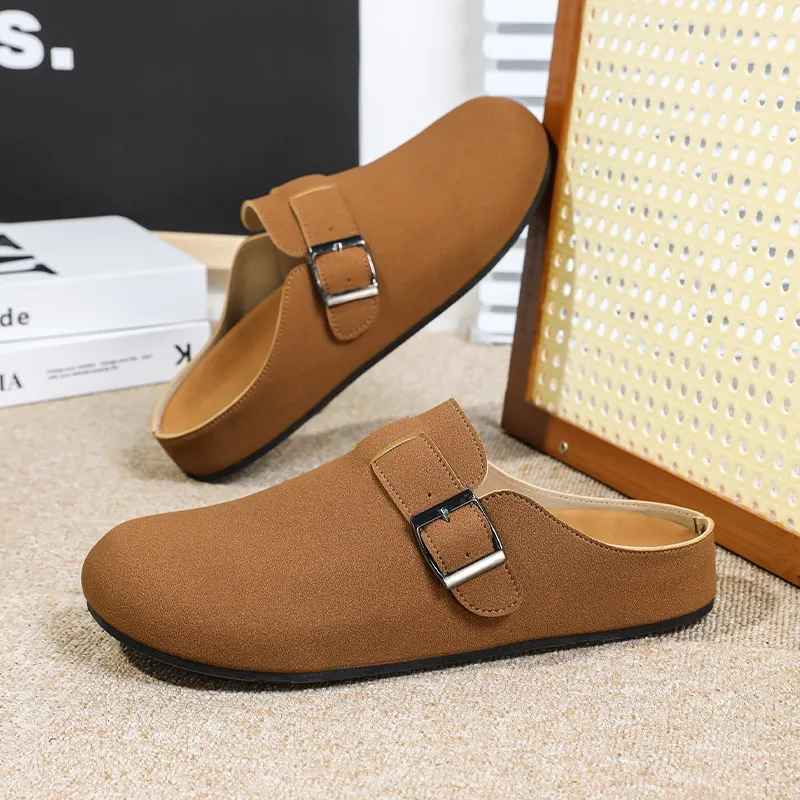 EASTERN CAMEL Closed Toe Slippers Men's-10