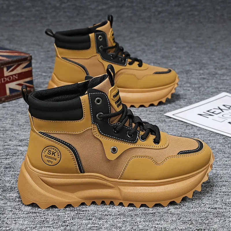 EASTERN CAMEL Short Martin Boot Men's-7