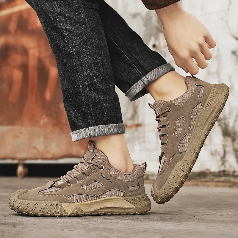 EASTERN CAMEL Anti Slip Wear Resistant Low Top Casual Shoes Men's-5
