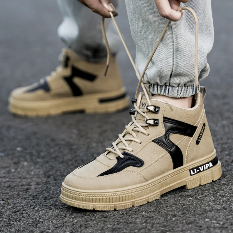 EASTERN CAMEL Abrasion Resistant Mid Top Casual Shoes Men's-15