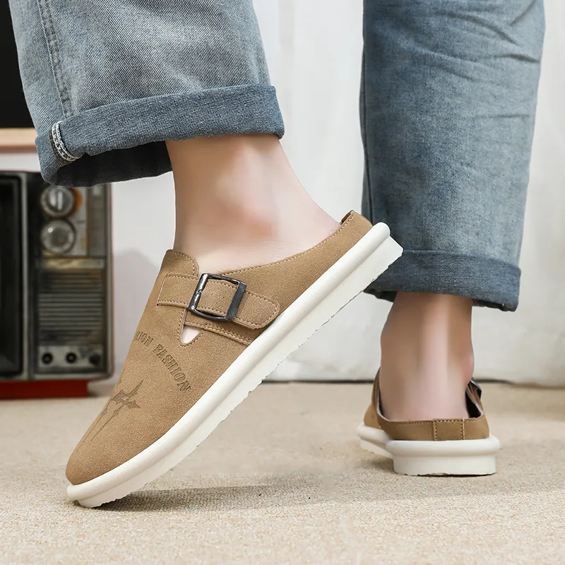 EASTERN CAMEL Slip Resistant Closed Toe Slippers Men's-5