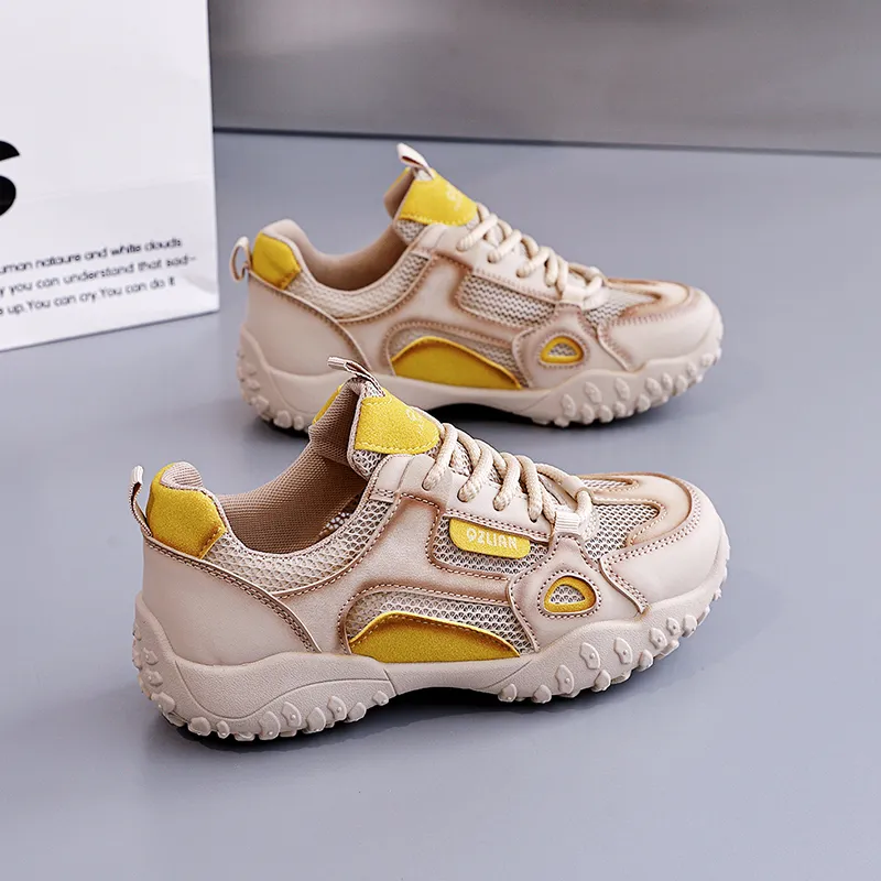 EASTERN CAMEL Casual Shoes Women's Low Top Beige/Beige Khaki/Beige Black-2