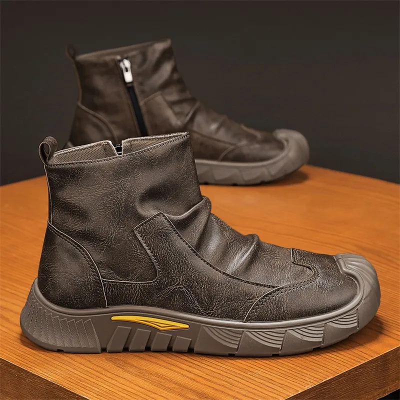 EASTERN CAMEL Ankle Boots Men's-8