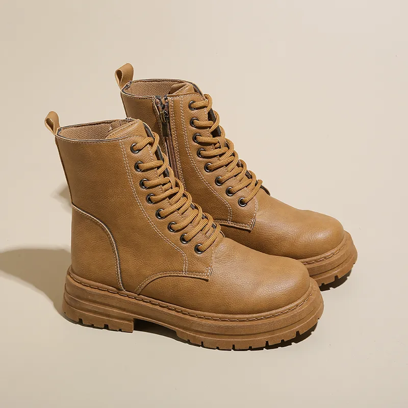 EASTERN CAMEL Short Martin Boot Women's-2