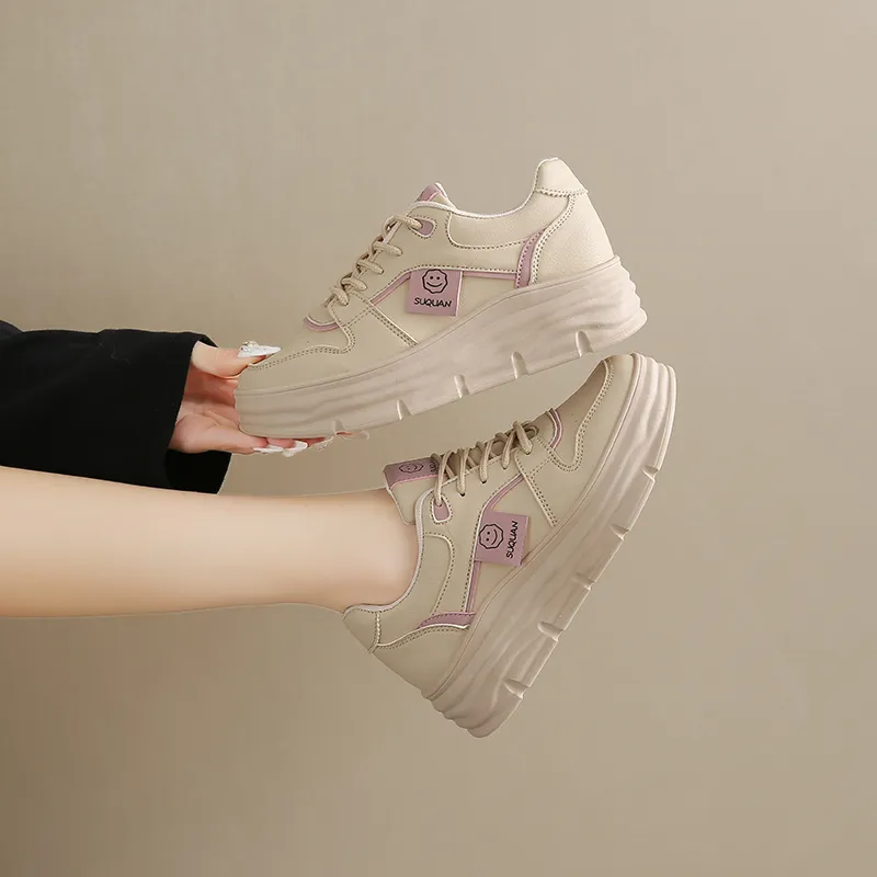 EASTERN CAMEL Slip Resistant Height Increasing Low Top Casual Shoes Women's-14