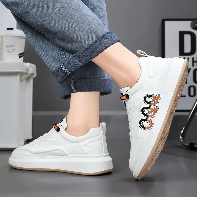 EASTERN CAMEL Breathable Height Increase Low Top Skateboard Shoes Men's-5