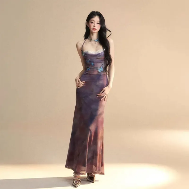 COVER TIME Slip Dresses Women's Purple-1