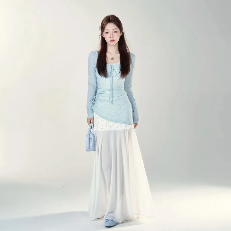 COVER TIME Two Piece Skirt Sets Women's-5