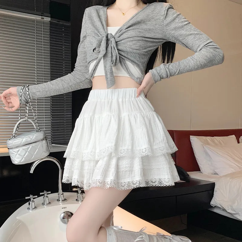 COVER TIME Casual Short Skirts Women's-2