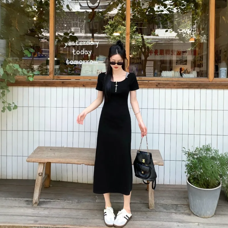 COVER TIME Short Sleeved Dress Women's-10