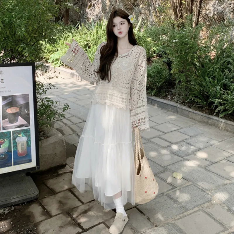 COVER TIME Two Piece Skirt Sets Women's Image Color-3