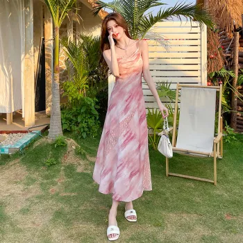 COVER TIME Slip Dresses Women's Pink