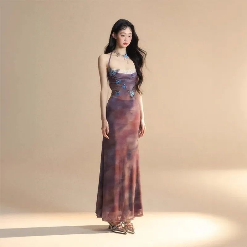 COVER TIME Slip Dresses Women's Purple-3