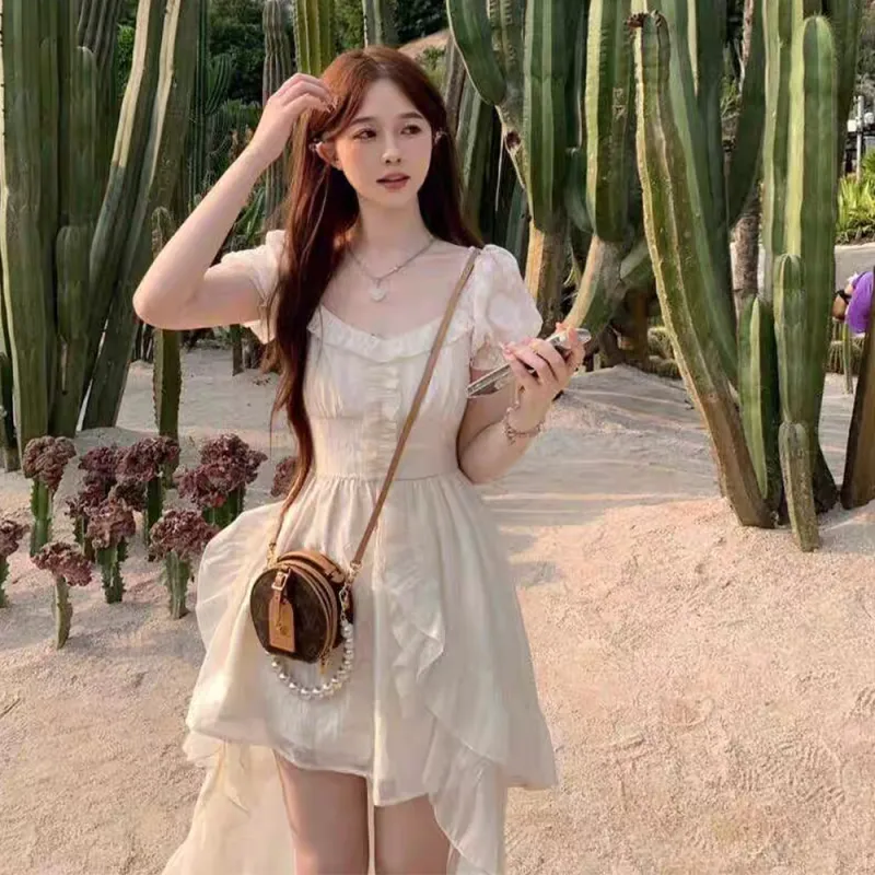 COVER TIME Short Sleeved Dress Women's-5