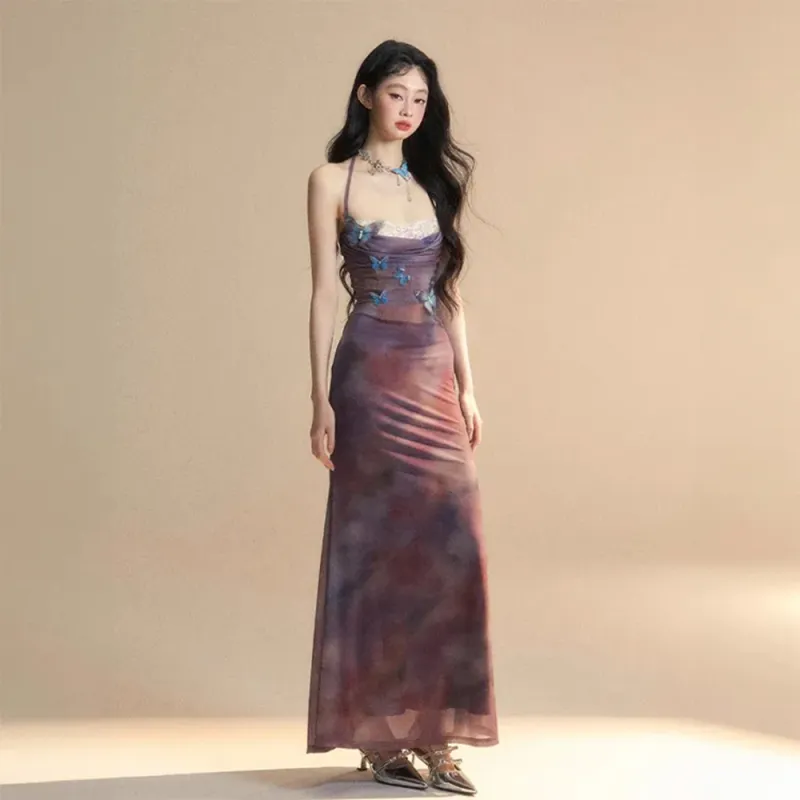 COVER TIME Slip Dresses Women's Purple-5