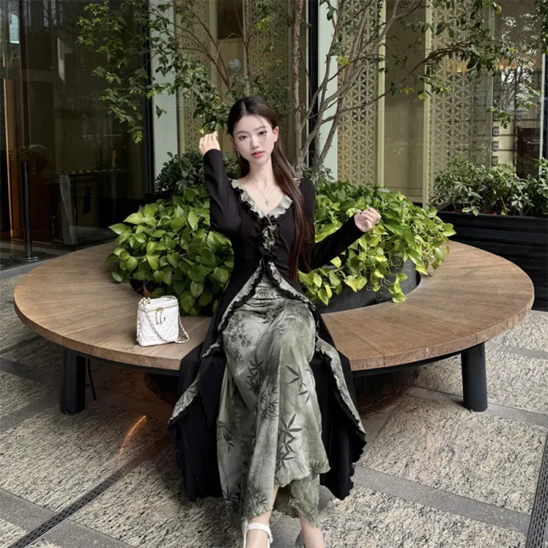 COVER TIME Long Sleeved Dress Women's-6