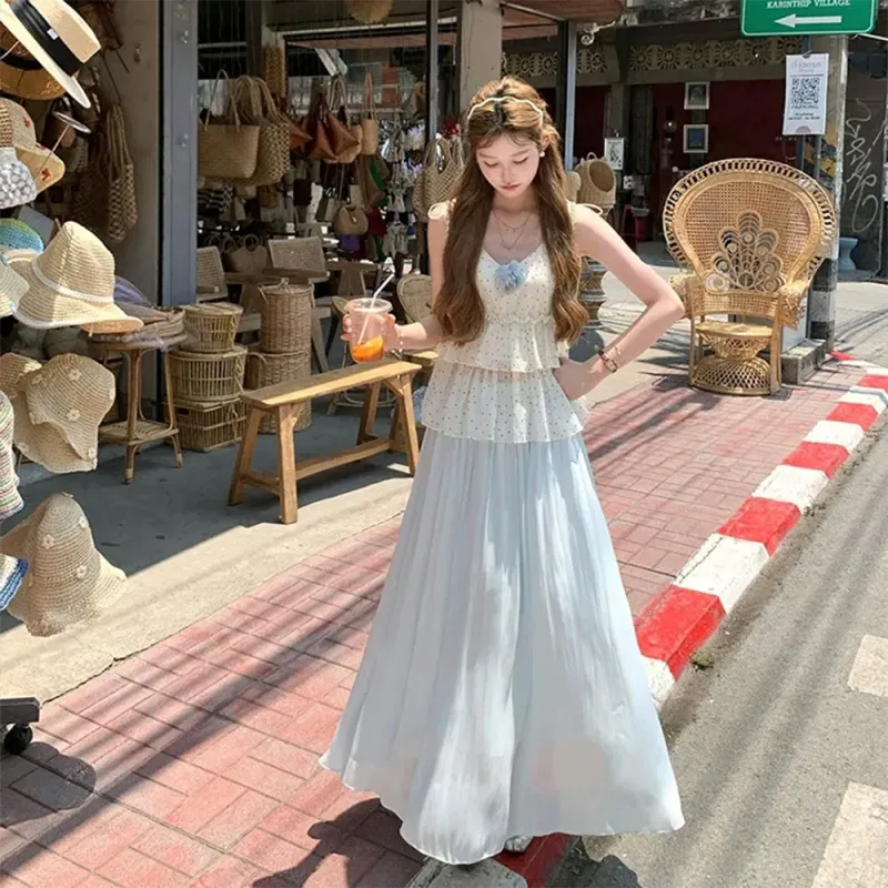 COVER TIME Two Piece Skirt Sets Women's Image Color-3