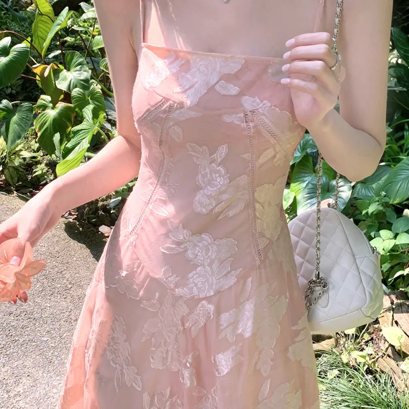 COVER TIME Slip Dresses Women's Pink-5