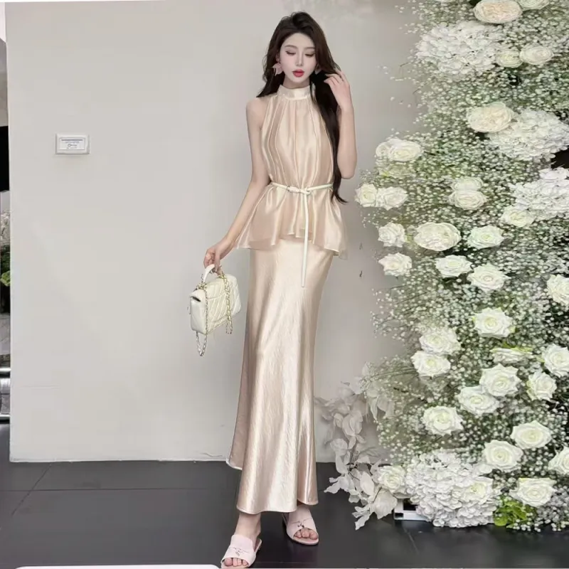 COVER TIME Two Piece Skirt Sets Women's-3