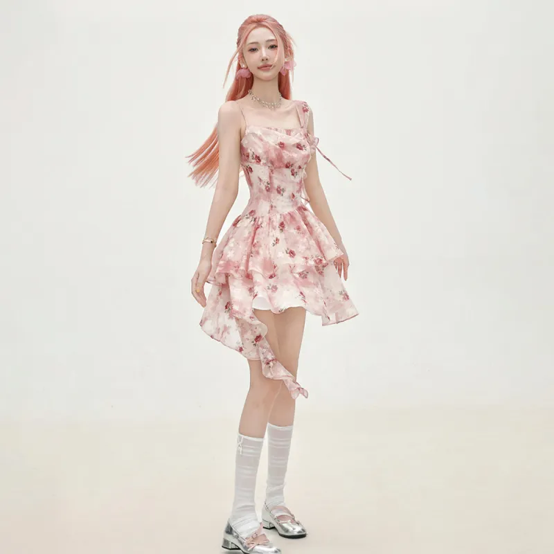 COVER TIME Slip Dresses Women's Pink-2