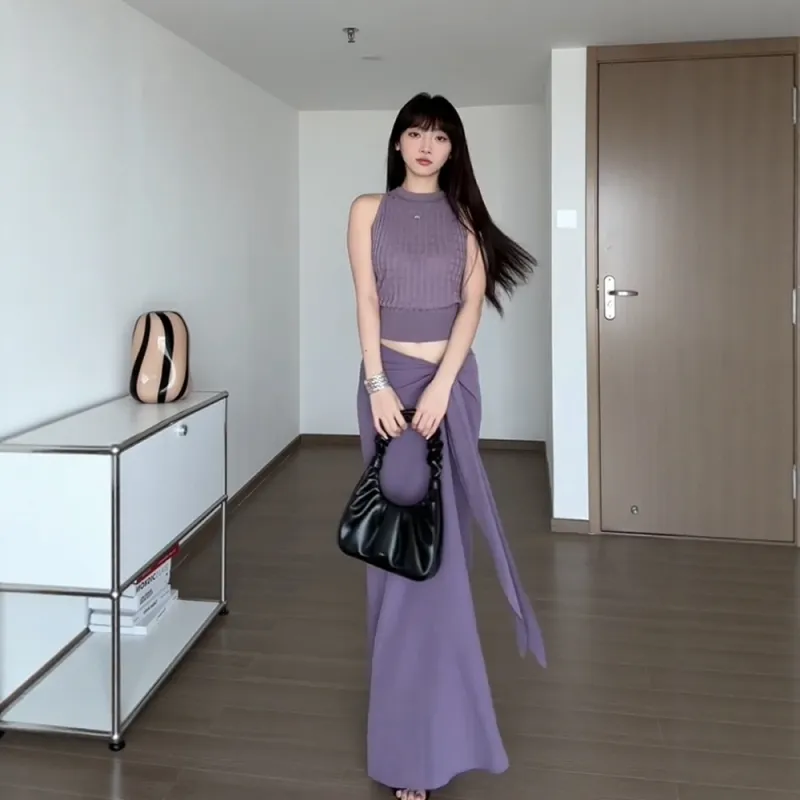 COVER TIME Two Piece Skirt Sets Women's-3